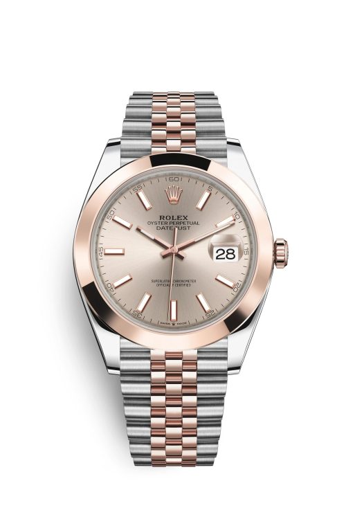 Rolex Datejust 41 18k Everose Gold and Stainless Steel 41mm 126301-0010