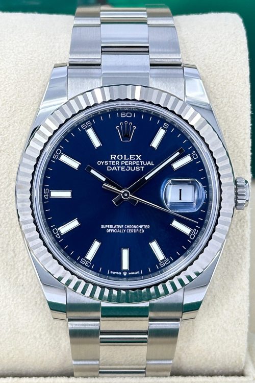 Rolex Datejust 41 Oystersteel and white gold 126334-0001