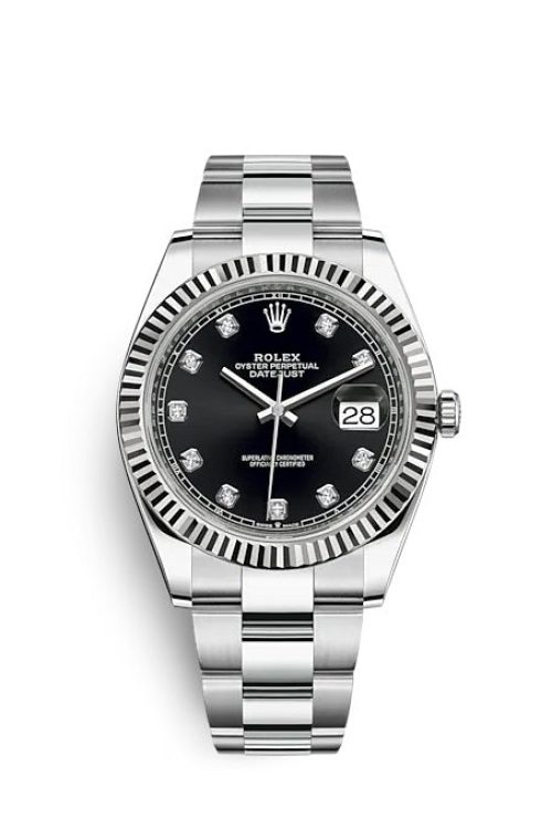 Rolex Datejust 41 Oystersteel and white gold 126334-0011