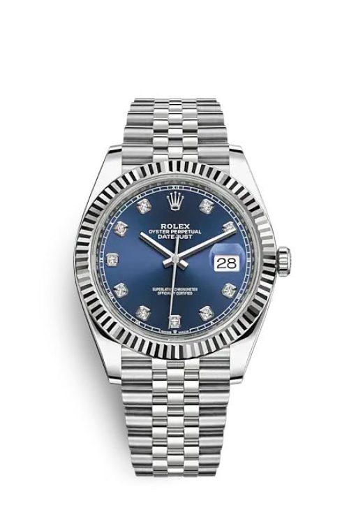 Rolex Datejust 41 Oystersteel and white gold 126334-0016