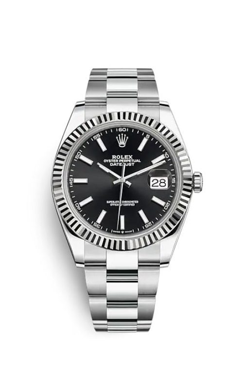 Rolex Datejust 41 Oystersteel and white gold 126334-0017