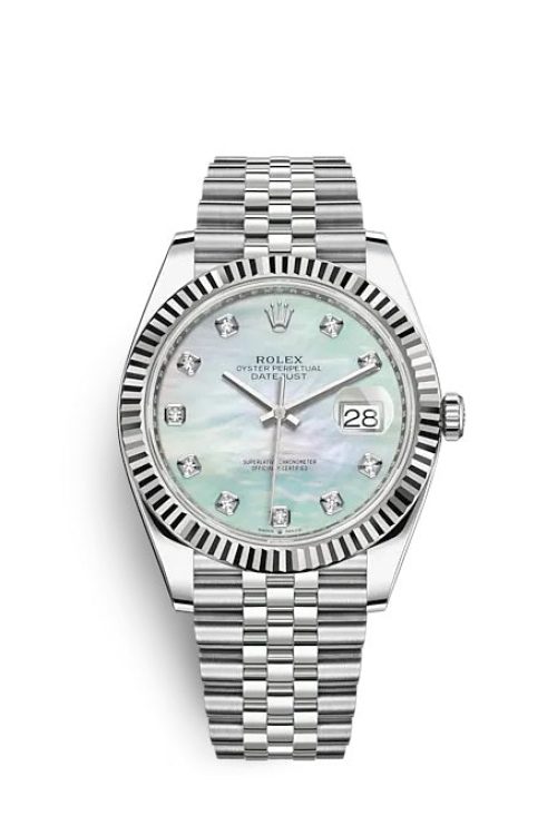 Rolex Datejust 41 Oystersteel and white gold 126334-0020