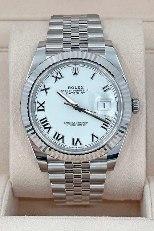 Rolex Datejust 41 Oystersteel and white gold 126334-0024