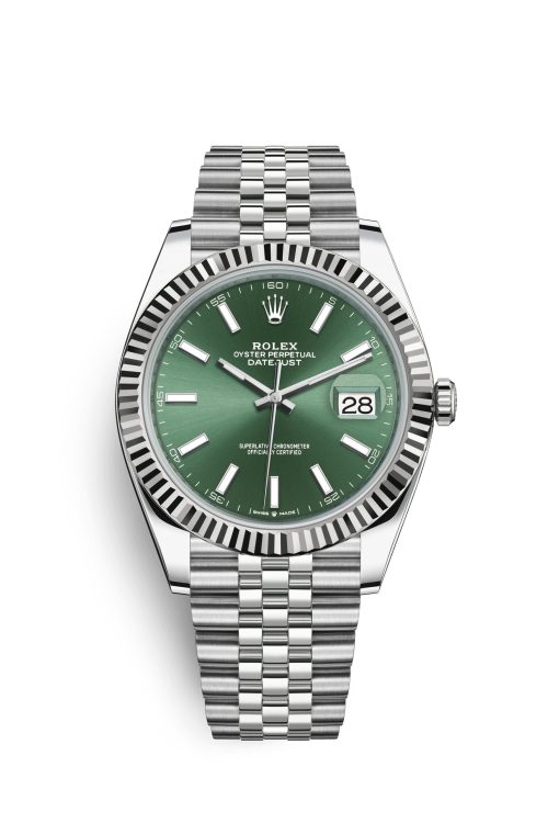 Rolex Datejust 41mm Oystersteel and 18k White Gold 126334-0028