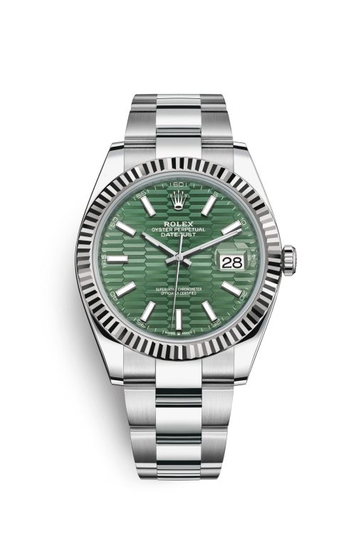 Rolex Datejust 41mm Oystersteel and 18k White Gold 126334-0029