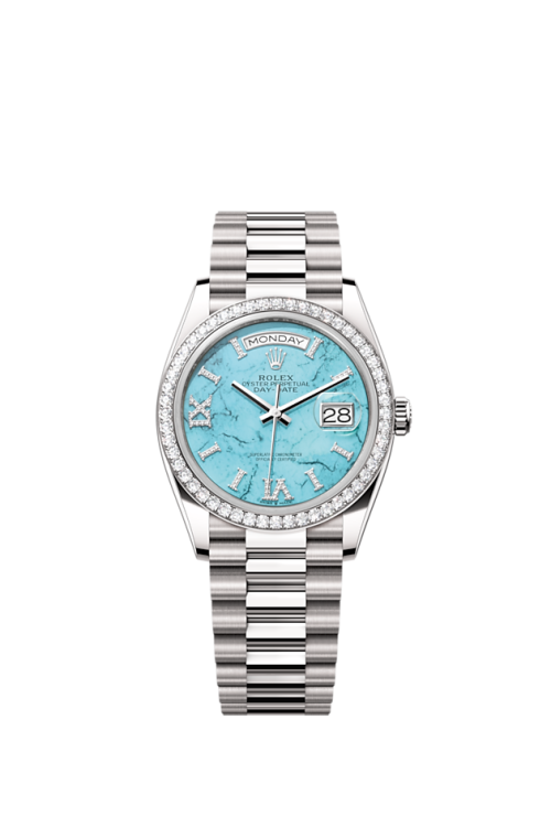 Rolex Day-Date 36 18k White Gold with Diamond-set 36mm 128349rbr-0031