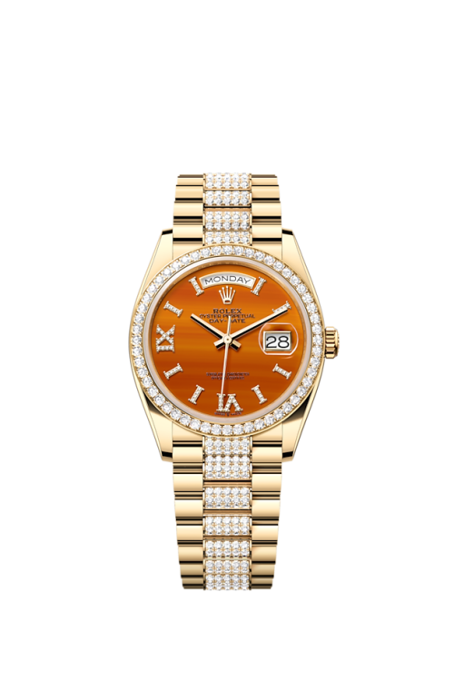 Rolex Day-Date 36 18k Yellow Gold with Diamond-set 36mm 128348rbr-0050