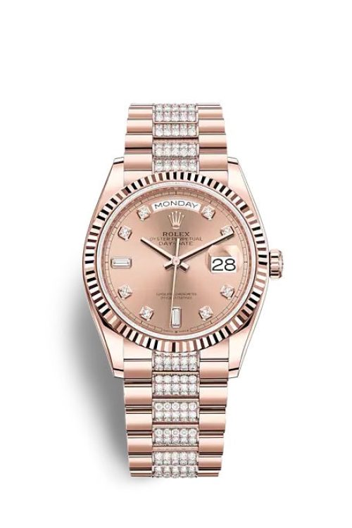 Rolex Day-Date 36 Everose gold 128235-0019