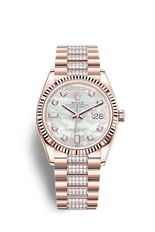 Rolex Day-Date 36 Everose gold 128235-0032