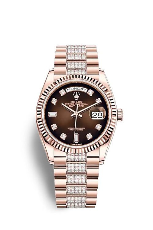 Rolex Day-Date 36 Everose gold 128235-0038