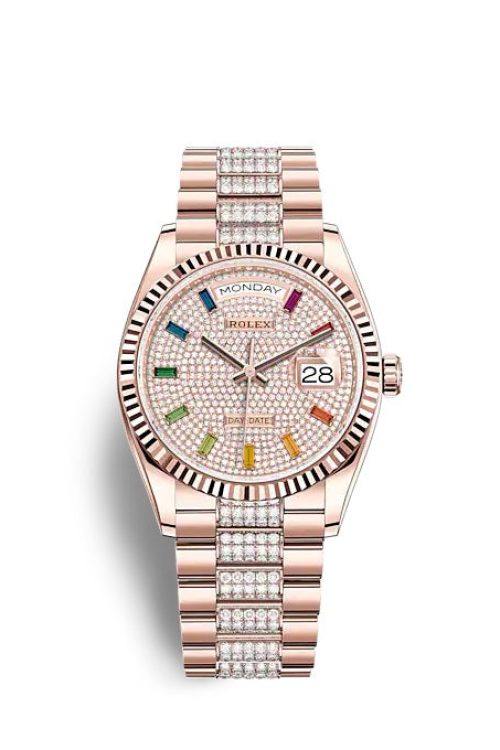 Rolex Day-Date 36 Everose gold 128235-0040