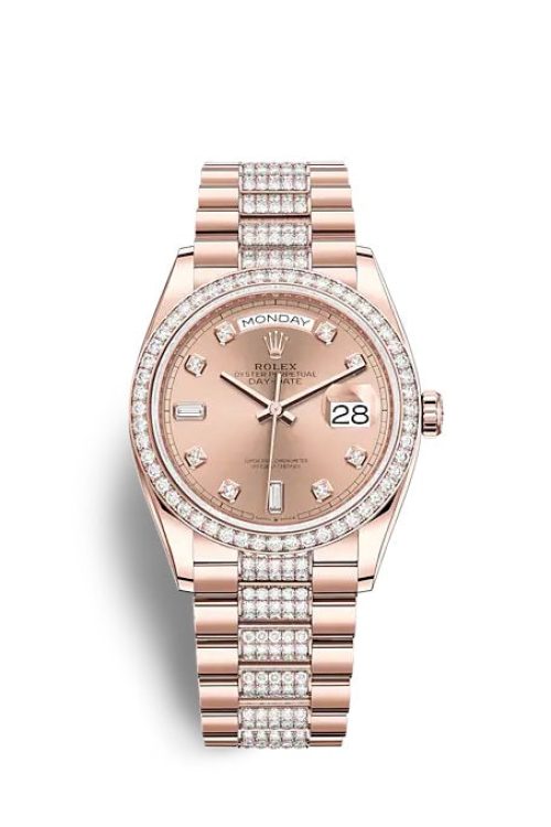 Rolex Day-Date 36 Everose gold 128345RBR-0020