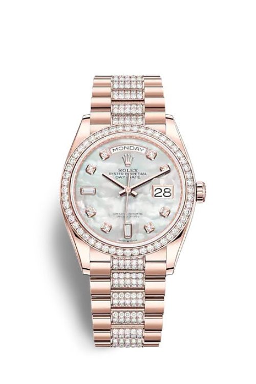 Rolex Day-Date 36 Everose gold 128345RBR-0030
