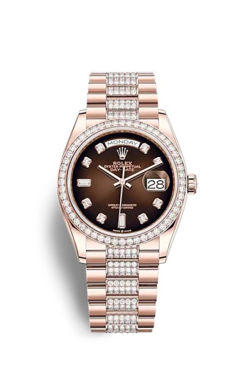 Rolex Day-Date 36 Everose gold 128345RBR-0041