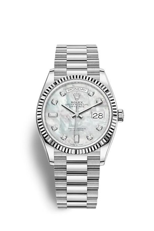 Rolex Day-Date 36 White gold 128239-0007