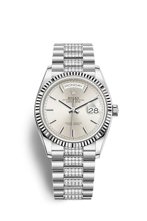 Rolex Day-Date 36 White gold 128239-0025