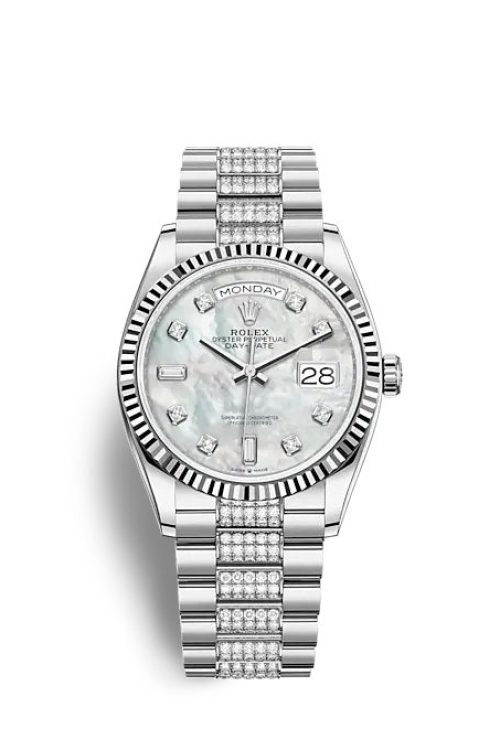 Rolex Day-Date 36 White gold 128239-0026