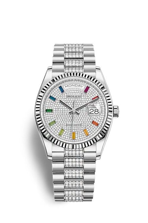 Rolex Day-Date 36 White gold 128239-0027