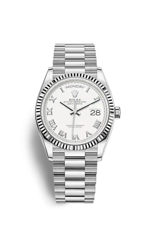 Rolex Day-Date 36 White gold 128239-0038