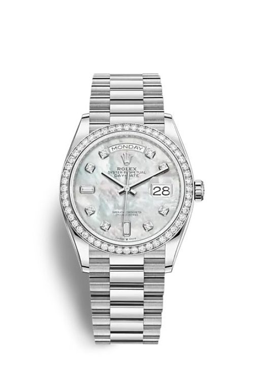 Rolex Day-Date 36 White gold 128349RBR-0004
