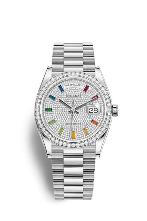 Rolex Day-Date 36 White gold 128349RBR-0006