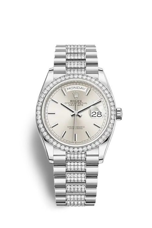 Rolex Day-Date 36 White gold 128349RBR-0013