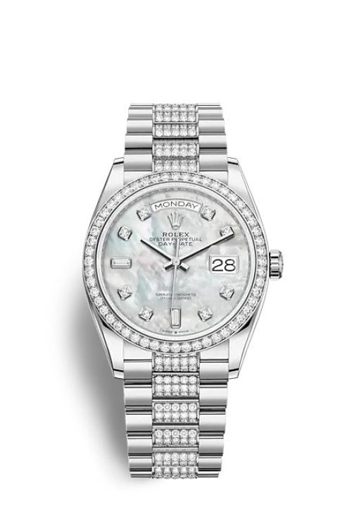 Rolex Day-Date 36 White gold 128349RBR-0014