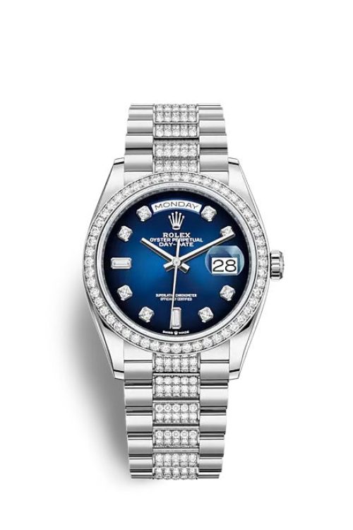 Rolex Day-Date 36 White gold 128349RBR-0016