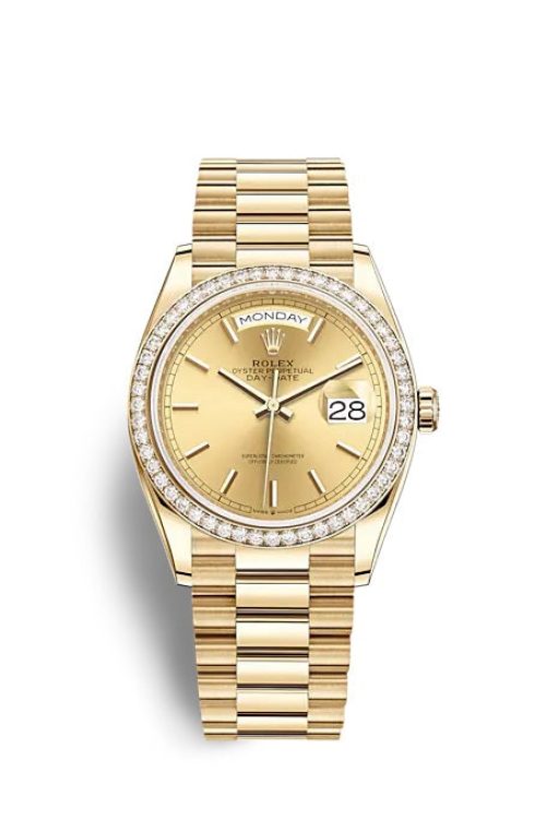 Rolex Day-Date 36 Yellow gold 128348RBR-0026