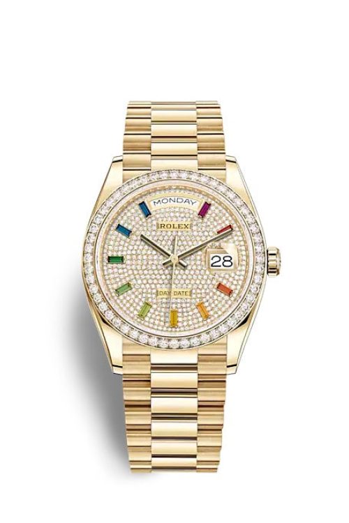 Rolex Day-Date 36 Yellow gold 128348RBR-0030