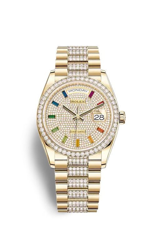Rolex Day-Date 36 Yellow gold 128348RBR-0031