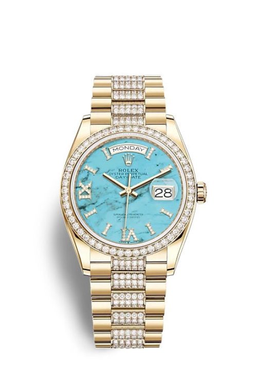 Rolex Day-Date 36 Yellow gold 128348RBR-0038