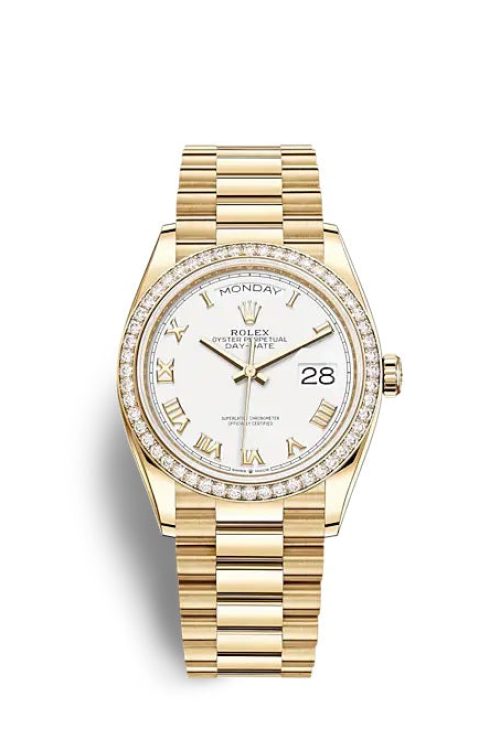 Rolex Day-Date 36 Yellow gold 128348RBR-0042