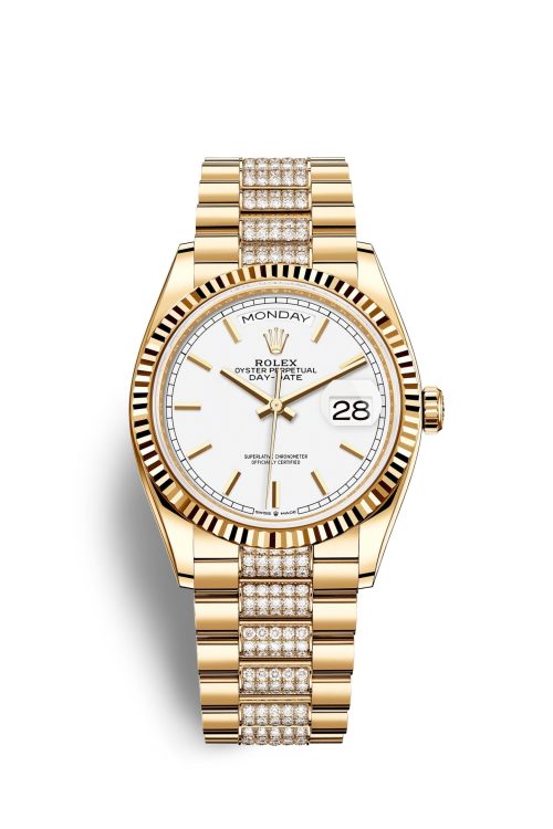 Rolex Day-Date 36mm 18k Yellow Gold 128238-0082