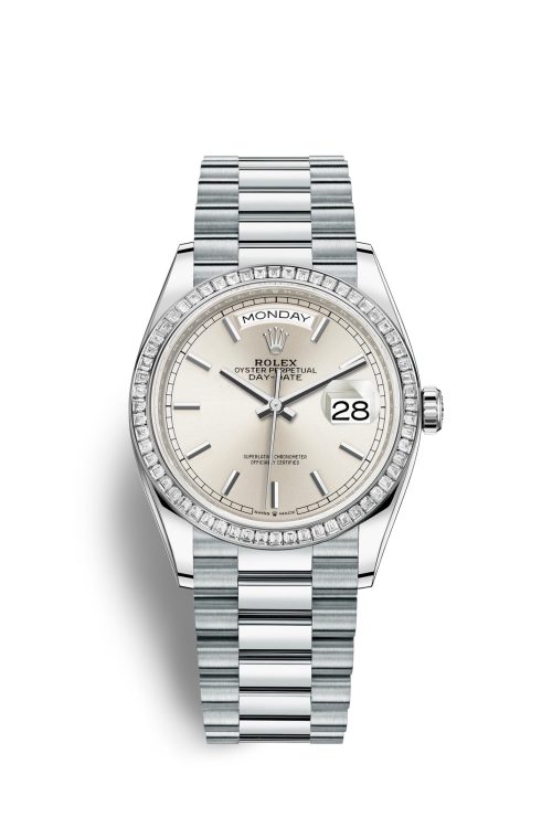 Rolex Day-Date 36mm Platinum and Diamonds 128396tbr-0004