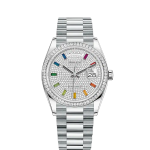 Rolex Day-Date 36mm Platinum and Diamonds Ref 128396tbr-0006 128396tbr-0006-2.jpg