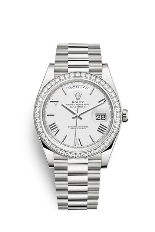 Rolex Day-Date 40 White gold 228349RBR-0039