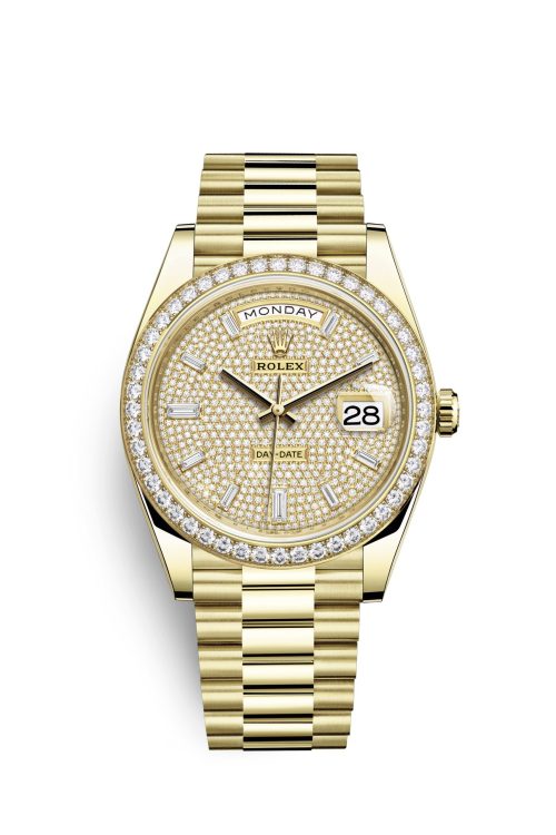 Rolex Day-Date 40mm 18k Yellow Gold and Diamonds 228348rbr-0037