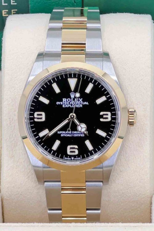 Rolex Explorer 18k Yellow Gold and Stainless steel 36mm 124273-0001, 2024