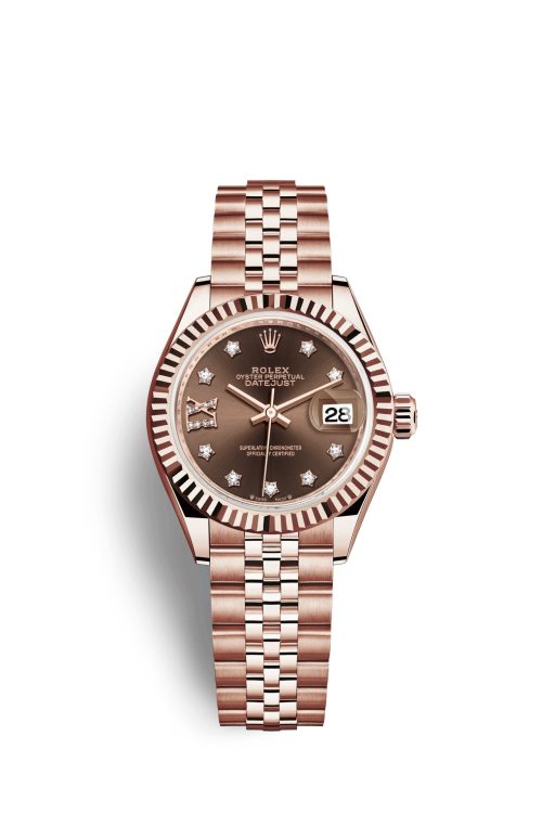 Rolex Lady-Datejust 28 18k Everose Gold 279175-0004