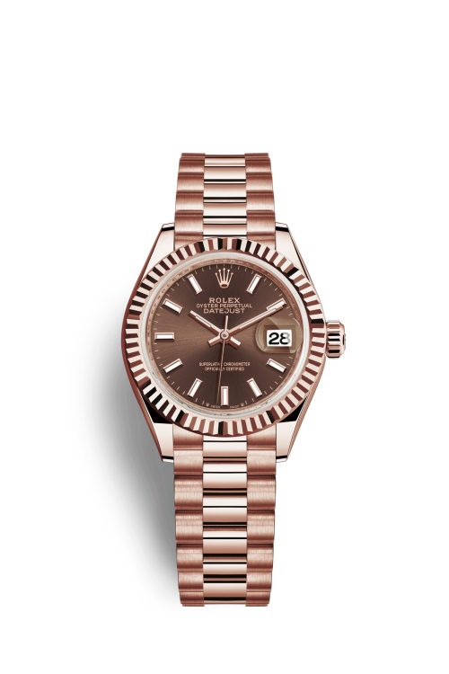 Rolex Lady-Datejust 28 18k Everose Gold 279175-0007