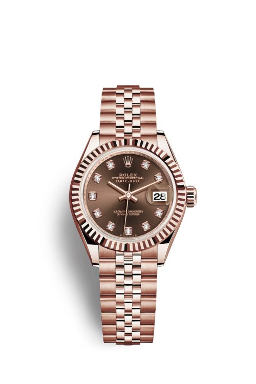 Rolex Lady-Datejust 28 18k Everose Gold 279175-0010