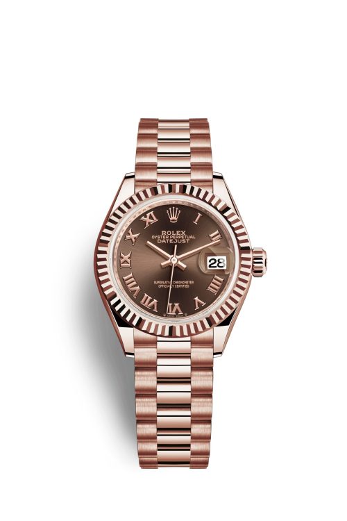Rolex Lady-Datejust 28 18k Everose Gold 279175-0014