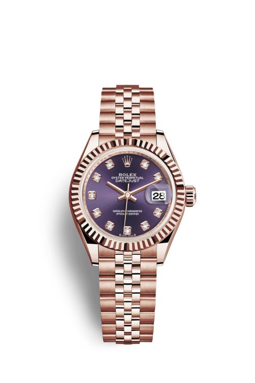 Rolex Lady-Datejust 28 18k Everose Gold 279175-0020