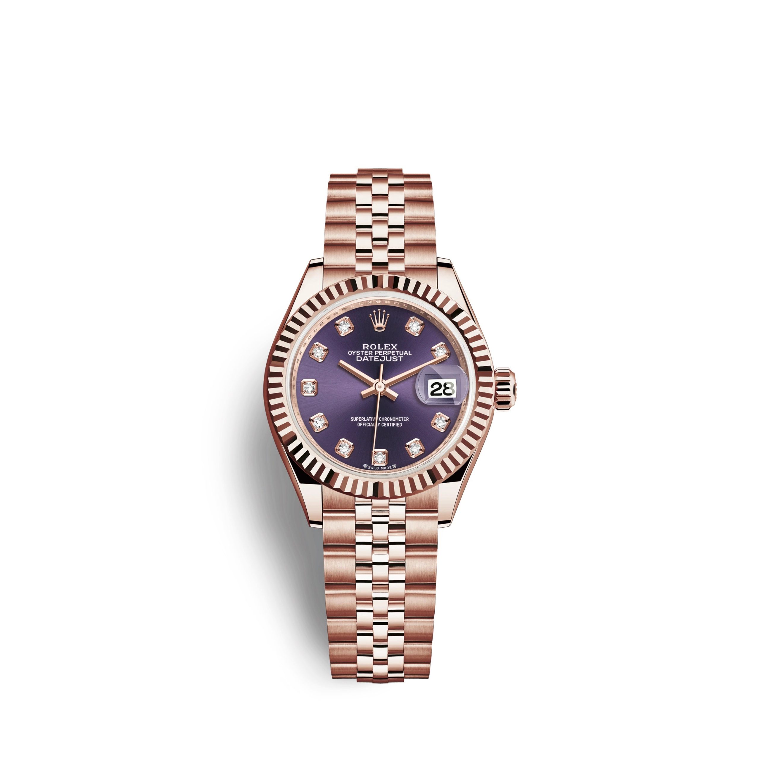 Rolex Lady-Datejust 28 18k Everose Gold Ref 279175-0020 279175-0020-1.jpg