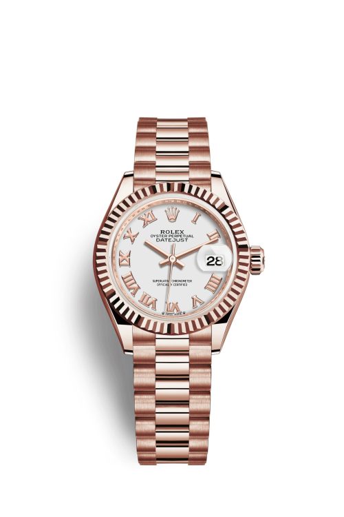 Rolex Lady-Datejust 28 18k Everose Gold 279175-0021