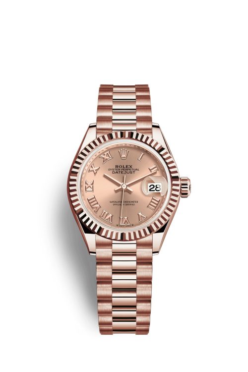 Rolex Lady-Datejust 28 18k Everose Gold 279175-0027