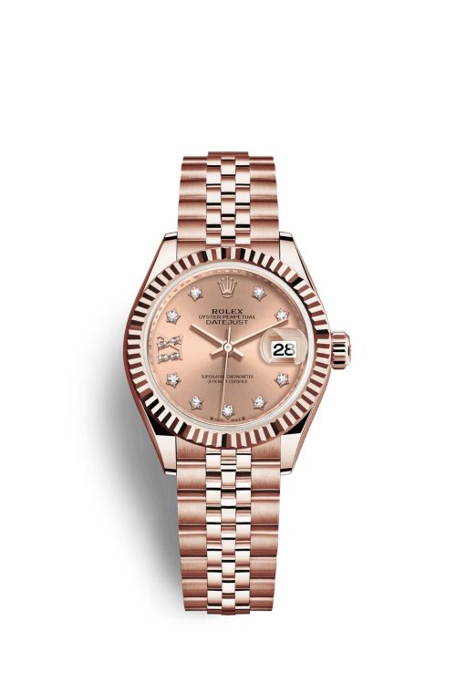Rolex Lady-Datejust 28 18k Everose Gold 279175-0030