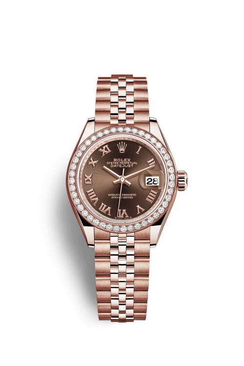 Rolex Lady-Datejust 28 18kt Everose Gold and diamonds 279135RBR-0012