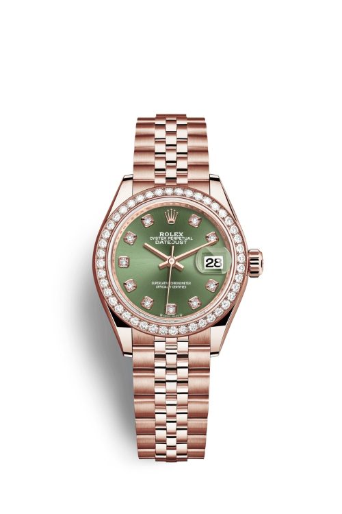 Rolex Lady-Datejust 28 18kt Everose Gold and diamonds 279135RBR-0015